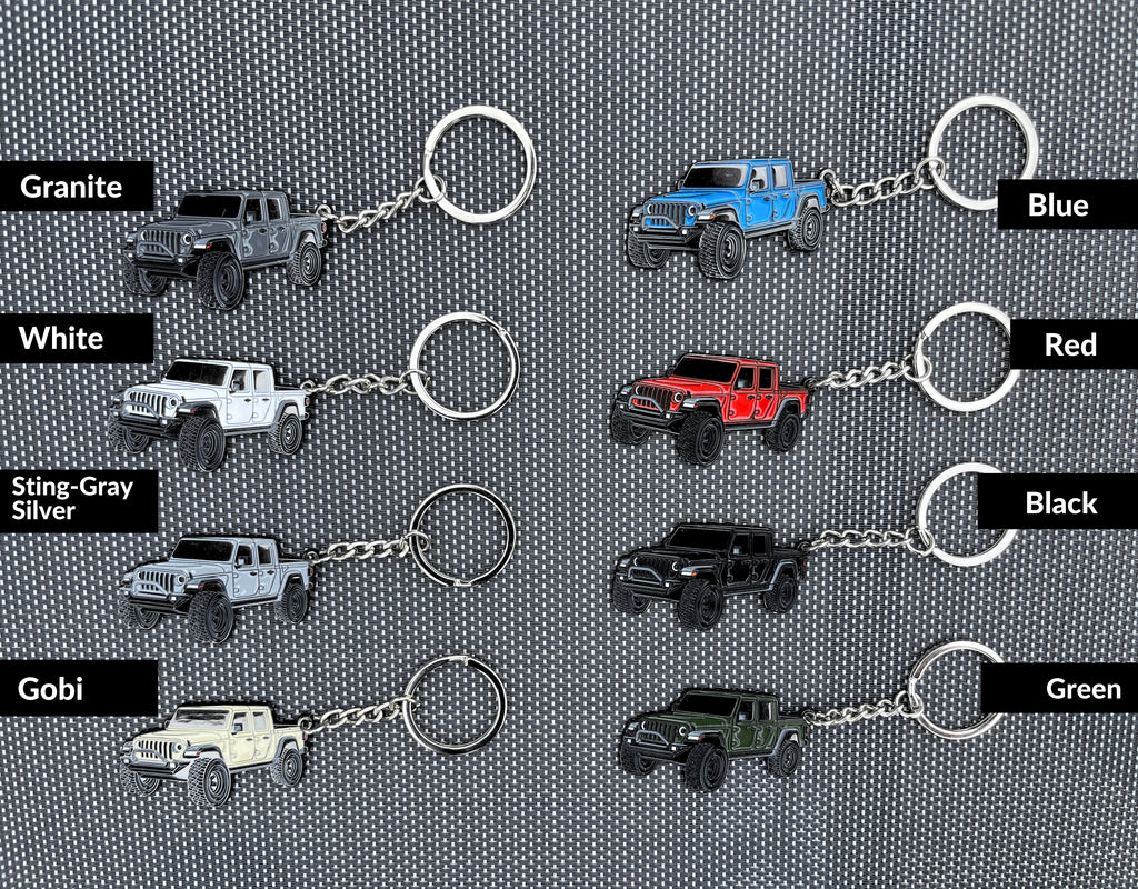 thumbnail image 2 of Officially Licensed Jeep Gladiator Metal Keychain – Limited Edition Engraved Fob 2 of 6