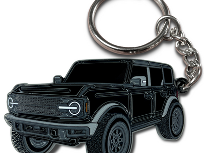Bronco black keychain