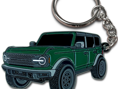 Bronco green keychain