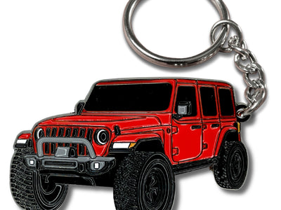 Jeep Wrangler Keychain red
