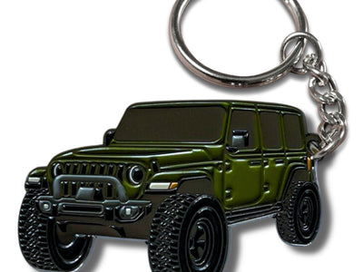 Jeep Wrangler Keychain green
