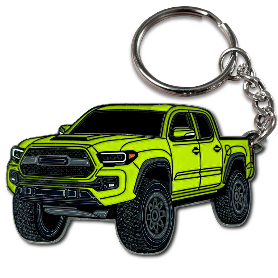 Toyota tacoma magnetic gray keychain