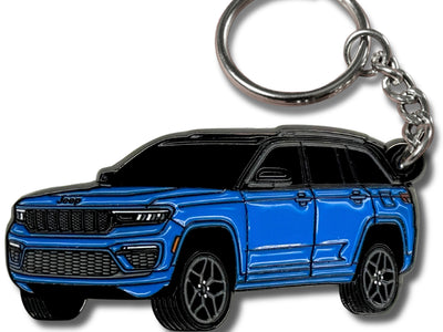 jeep grand cherokee blue keychain 