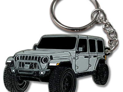 Jeep Wrangler Keychain sting-gray silver
