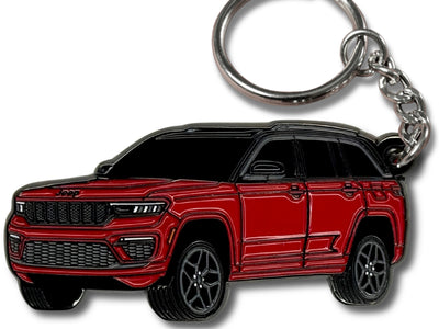 jeep grand cherokee red keychain