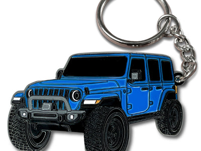 Jeep Wrangler Keychain blue
