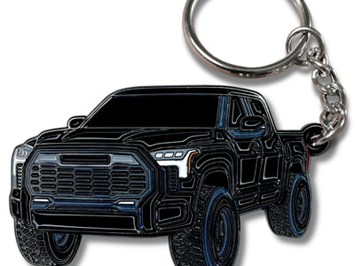 Tundra black keychain