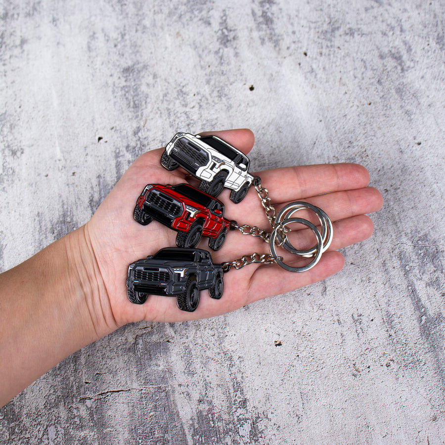 Tundra black keychain