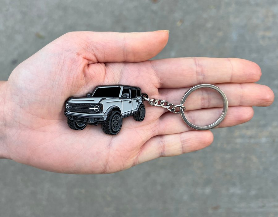 Bronco area 51 keychain