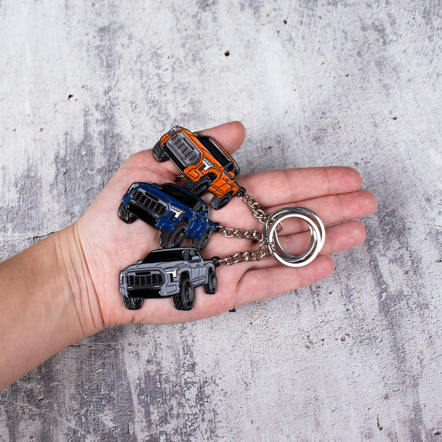 Tundra black keychain