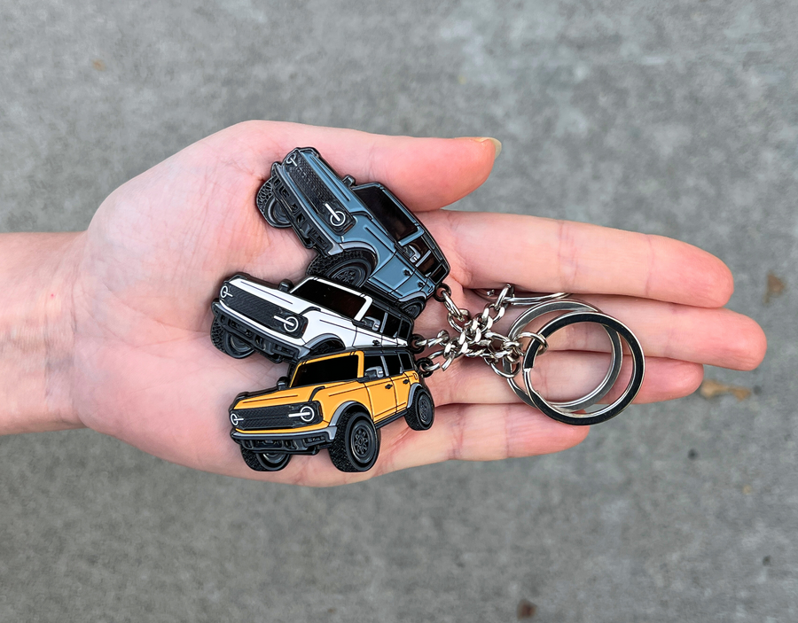 Bronco area 51 keychain