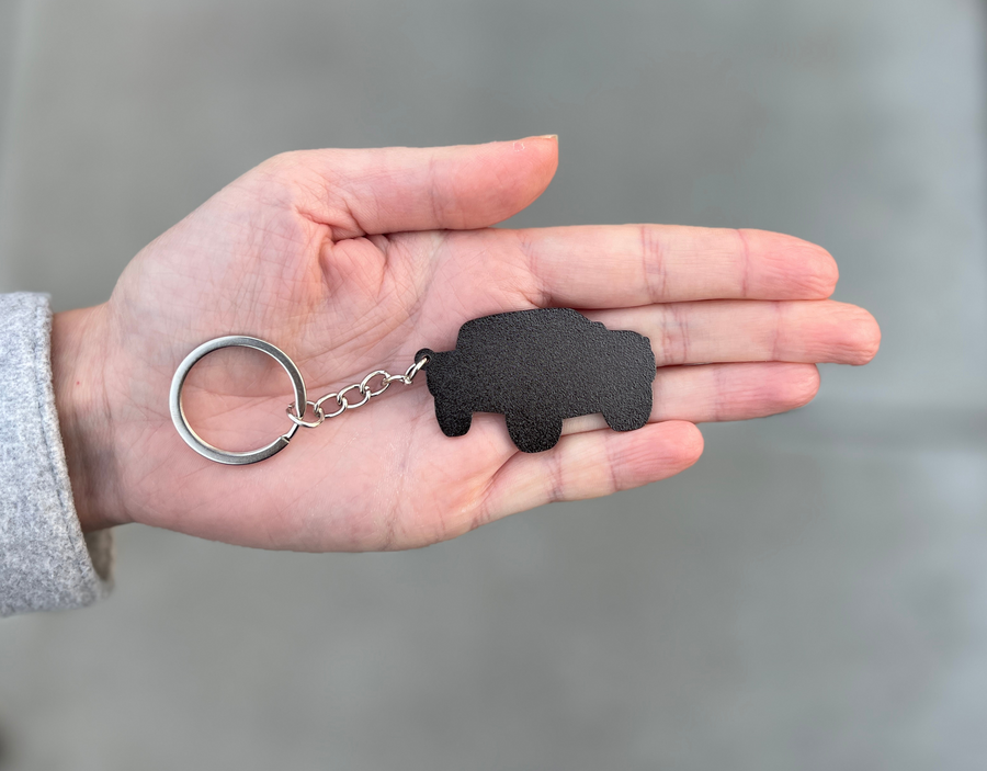 Toyota tacoma magnetic gray keychain