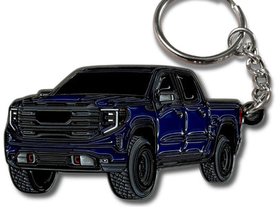 dark blue gmc sierra keychain