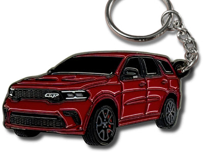 dodge durango red keychain