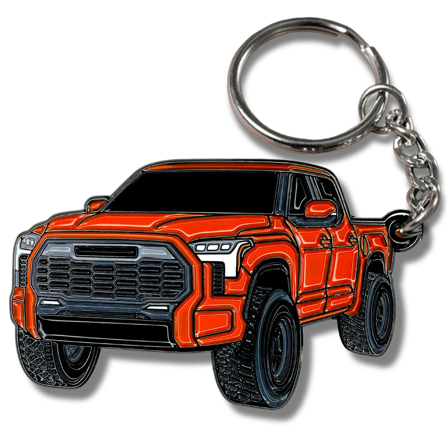 Au-Tomotive Gold Black Tear Drop Key Chain For Toyota Tundra – Metal, USA Made