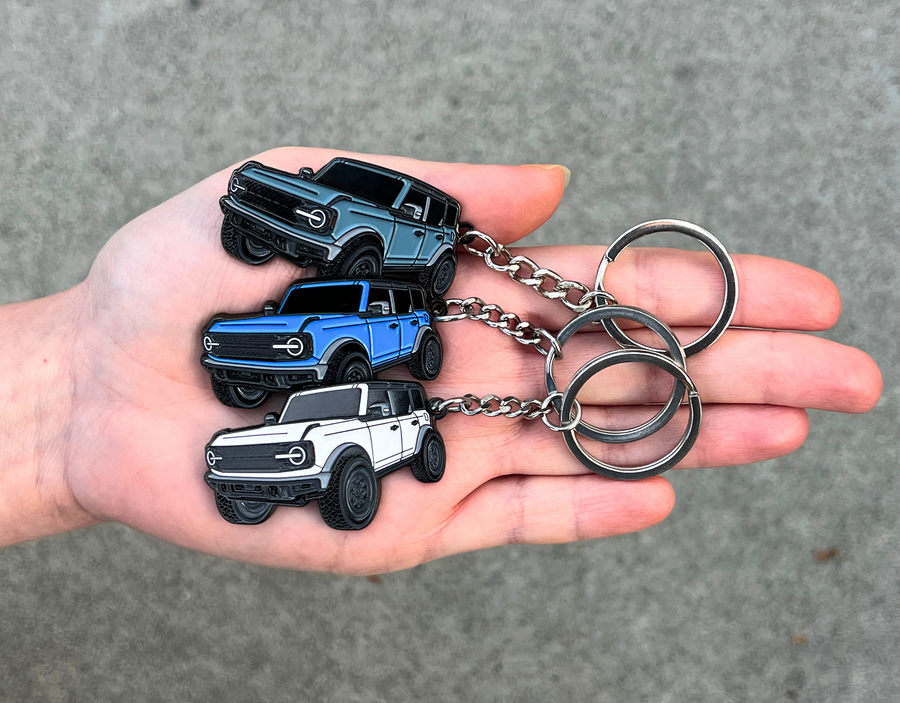 Bronco area 51 keychain