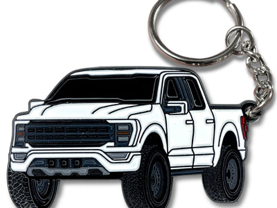 F150 white keychain