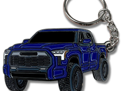 Tundra blue keychain