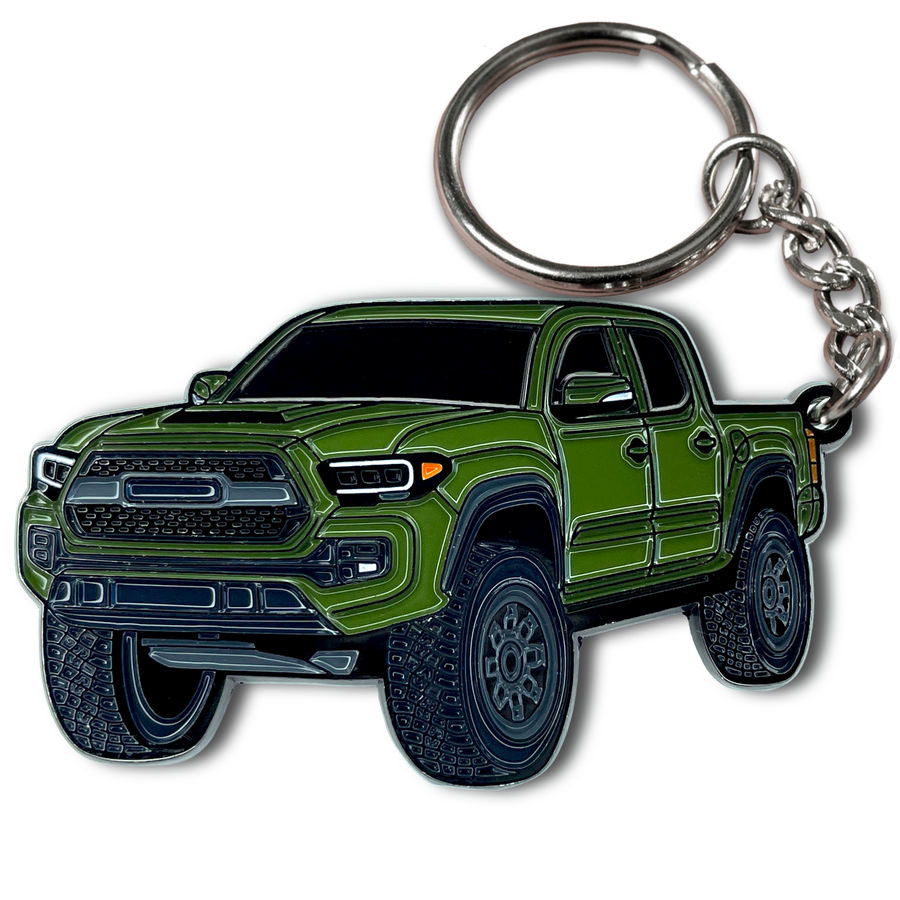 Toyota tacoma magnetic gray keychain