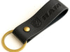 leather ram keychain