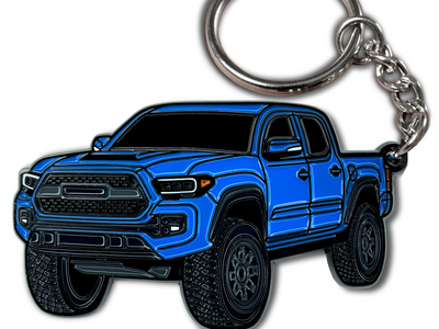 Toyota tacoma blue keychain