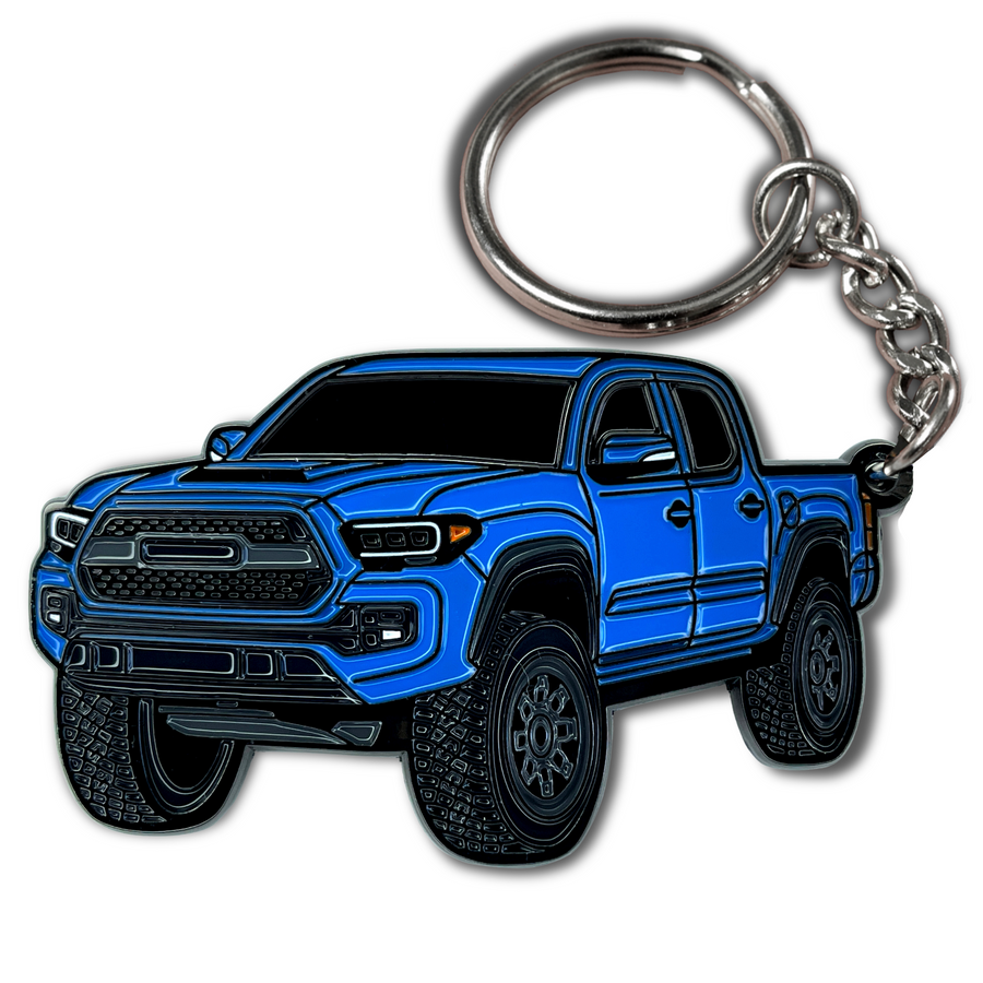 Toyota tacoma magnetic gray keychain
