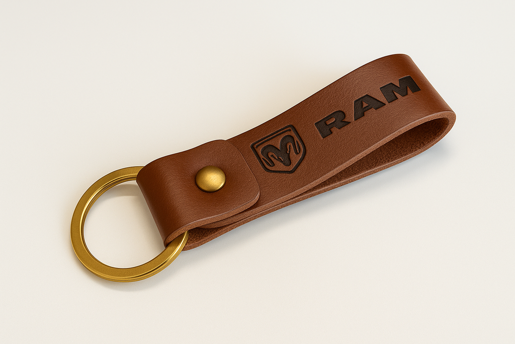 Officially Licensed RAM keychain - Genuine Leather – Four Wheel Beast