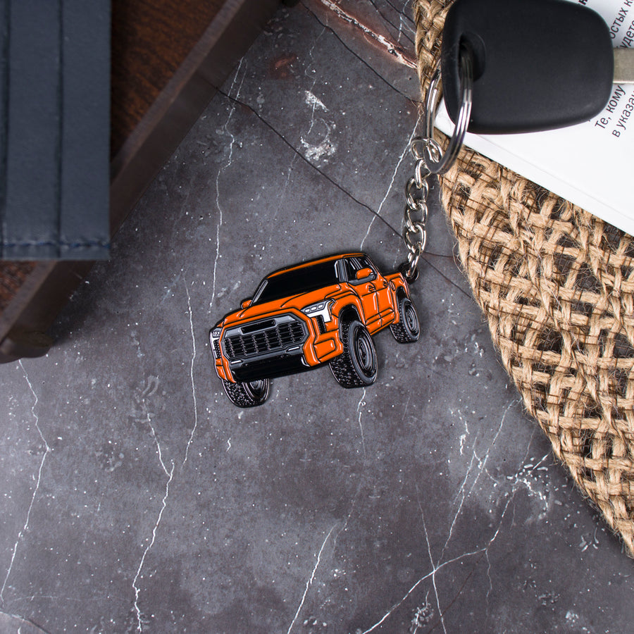 thumbnail image 2 of Four Wheel Beast Tundra Keychain – Metal Key Ring Fob Cover For 2023 2024 2 of 5