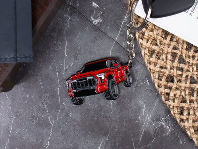 Tundra red keychain
