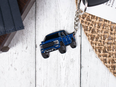 F150 blue keychain