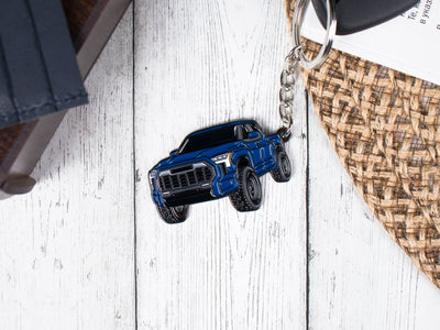Tundra blue keychain