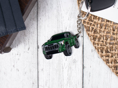 Tundra green keychain