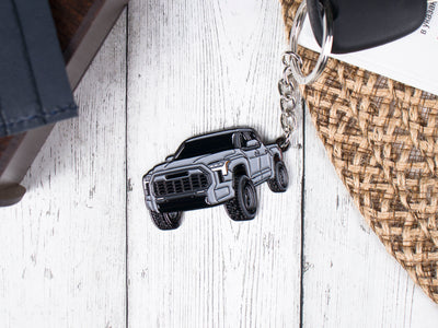 Tundra silver keychain