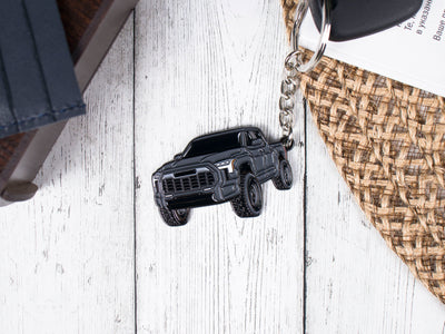 Tundra magnetic gray keychain