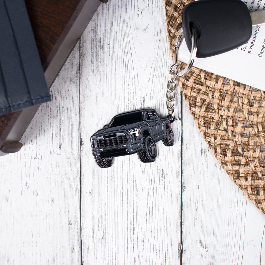 Tundra black keychain