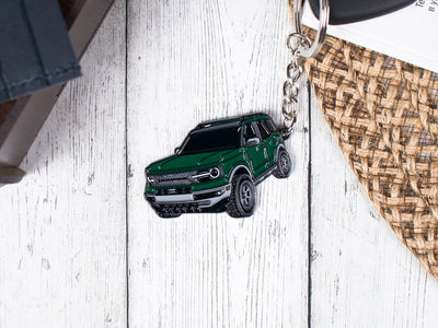 bronco sport green keychain
