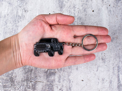 F150 carbonized gray keychain