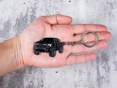 Tundra black keychain