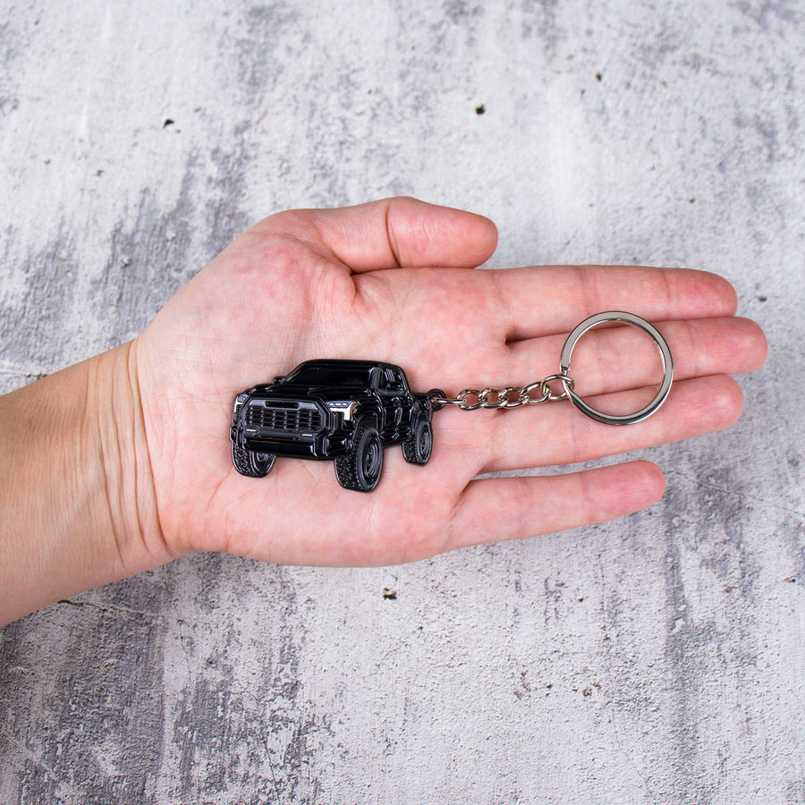Tundra black keychain