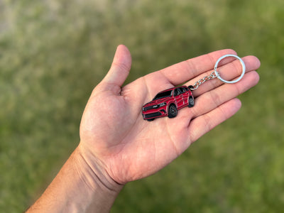 dodge durango red keychain