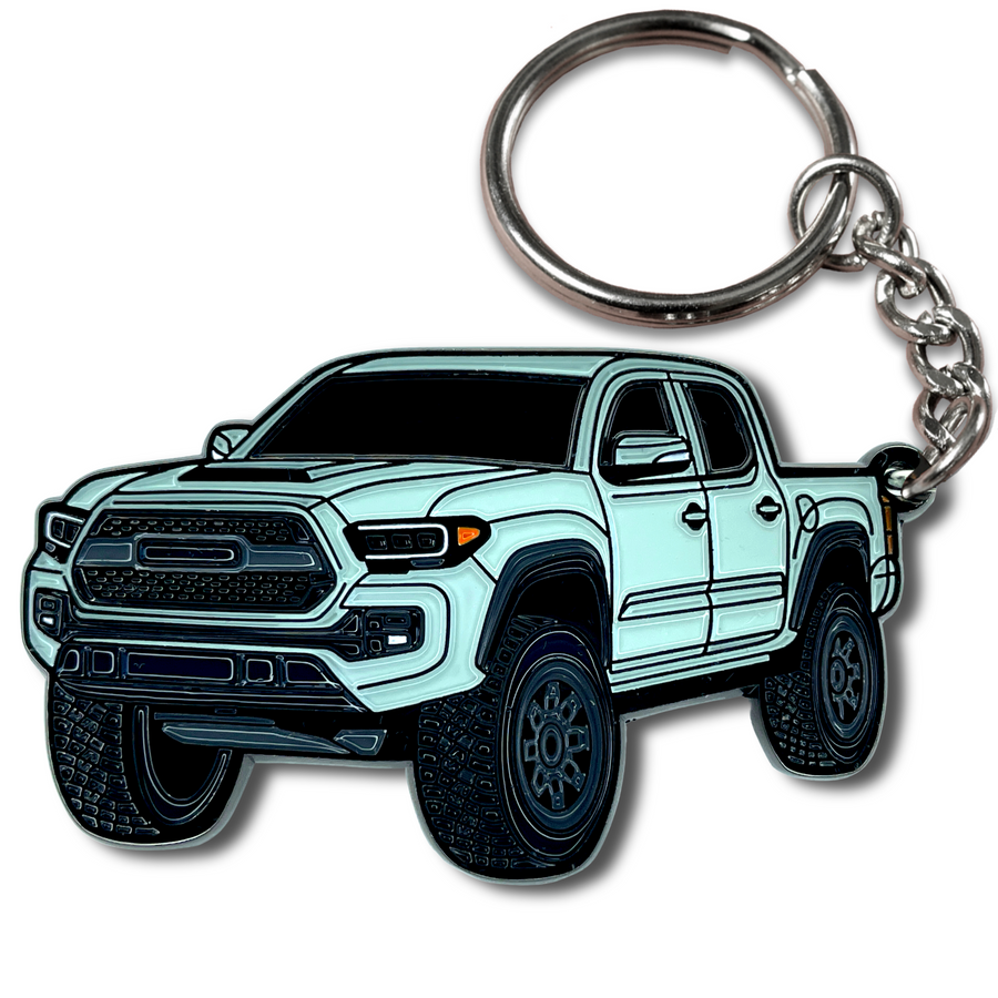 Toyota tacoma magnetic gray keychain