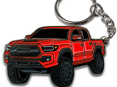 Toyota tacoma red keychain