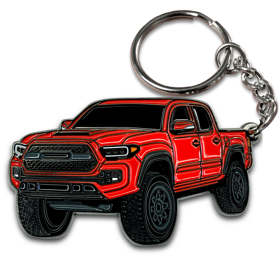 Toyota tacoma magnetic gray keychain