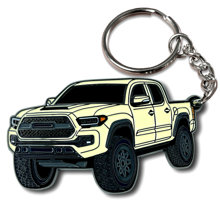 Toyota tacoma magnetic gray keychain