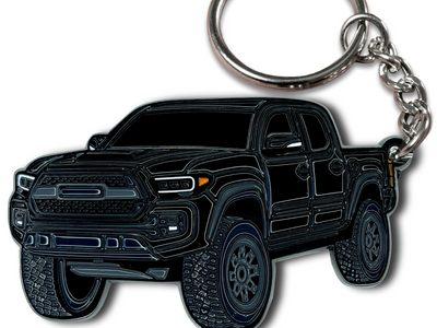 Toyota tacoma black keychain
