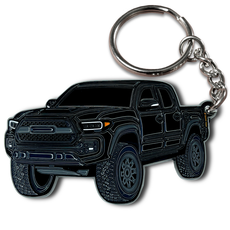Toyota tacoma magnetic gray keychain