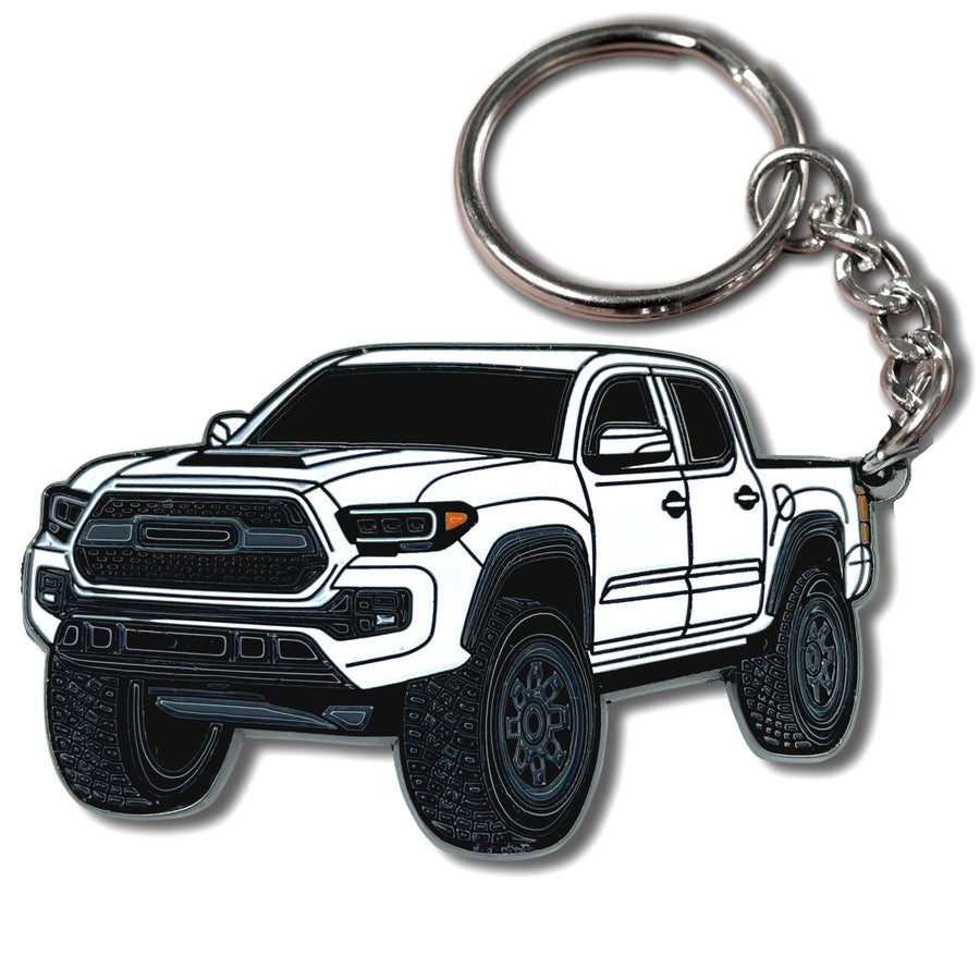 Toyota tacoma magnetic gray keychain